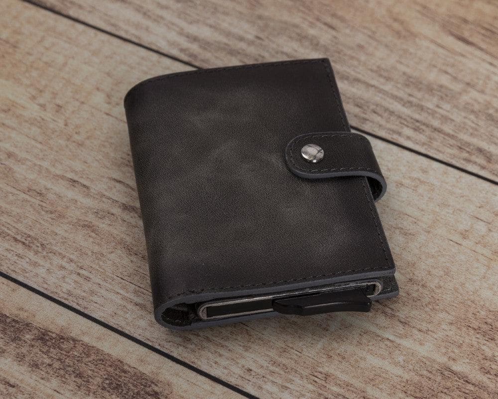 Palermo Genuine Leather Mechanical Card Holder