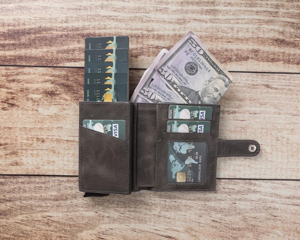 Palermo Genuine Leather Mechanical Card Holder