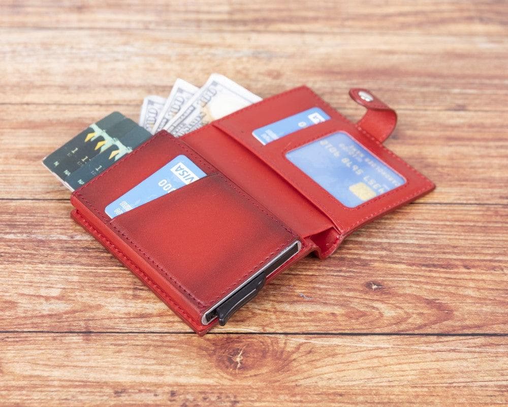 Palermo Genuine Leather Mechanical Card Holder