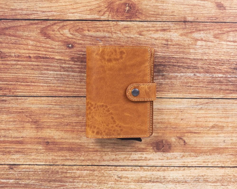 Palermo Genuine Leather Mechanical Card Holder