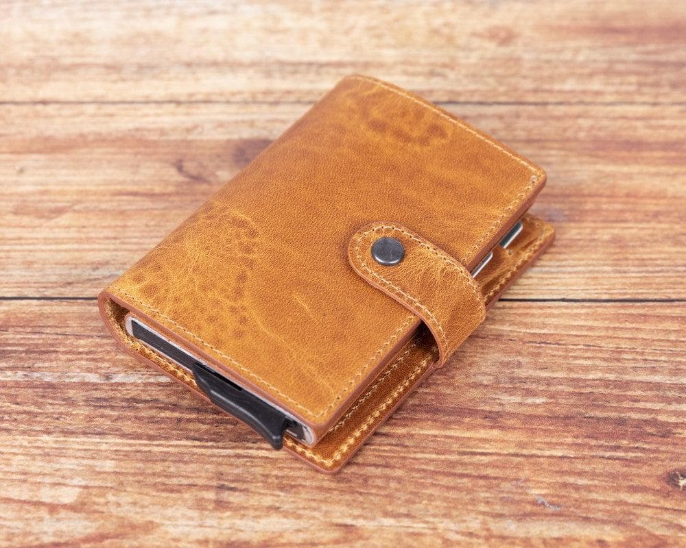 Palermo Genuine Leather Mechanical Card Holder