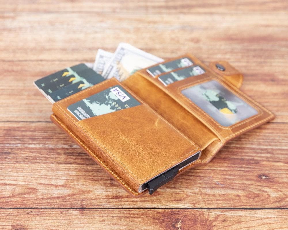 Palermo Genuine Leather Mechanical Card Holder