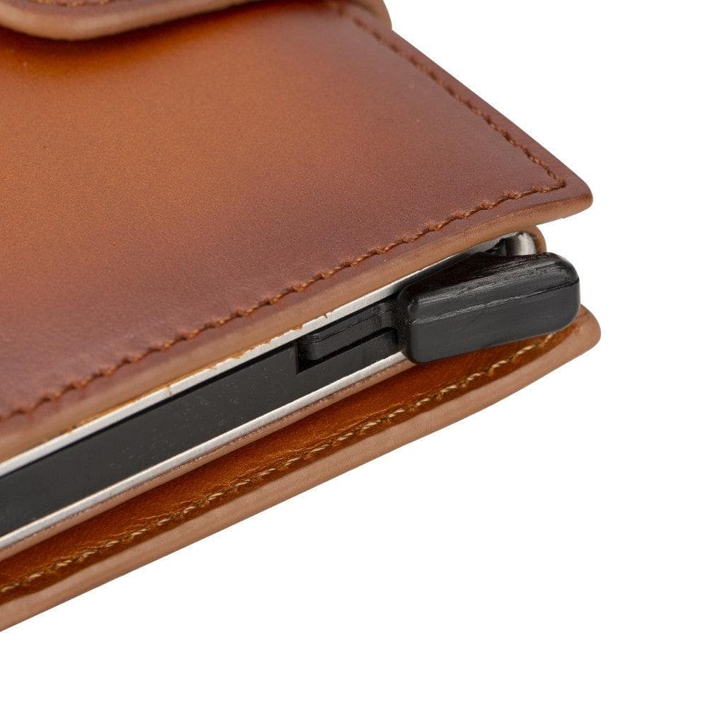 Palertag Zip Mechanical Leather Card Holder with AirTag Slot - saracleather