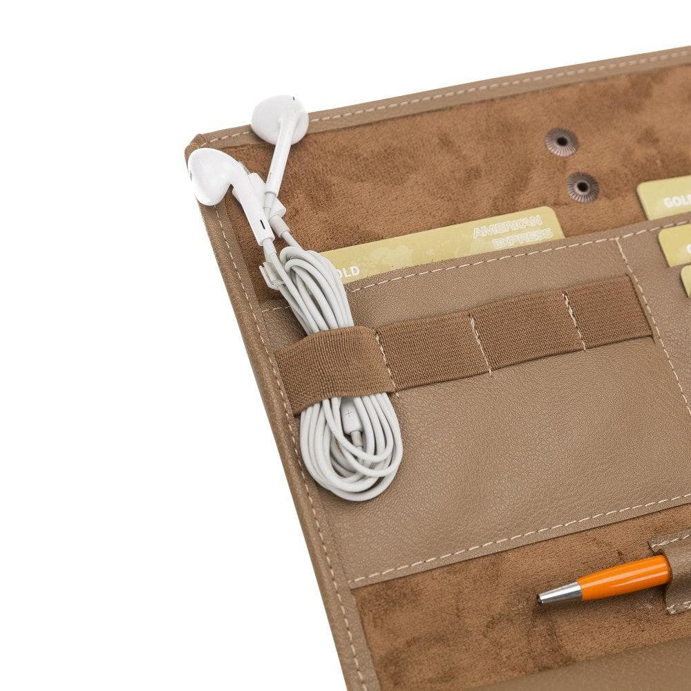 Rose Organizer PU Leather Hand Bag - saracleather