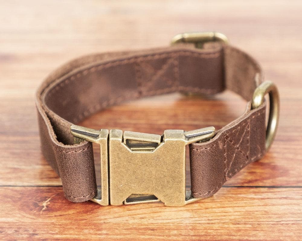 Scobby Leather Dog Collar - saracleather