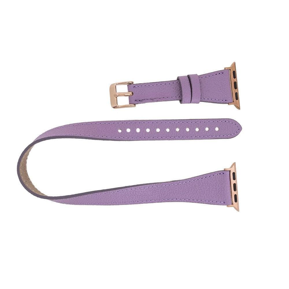 Slim Double Apple Watch Genuine Leather Band