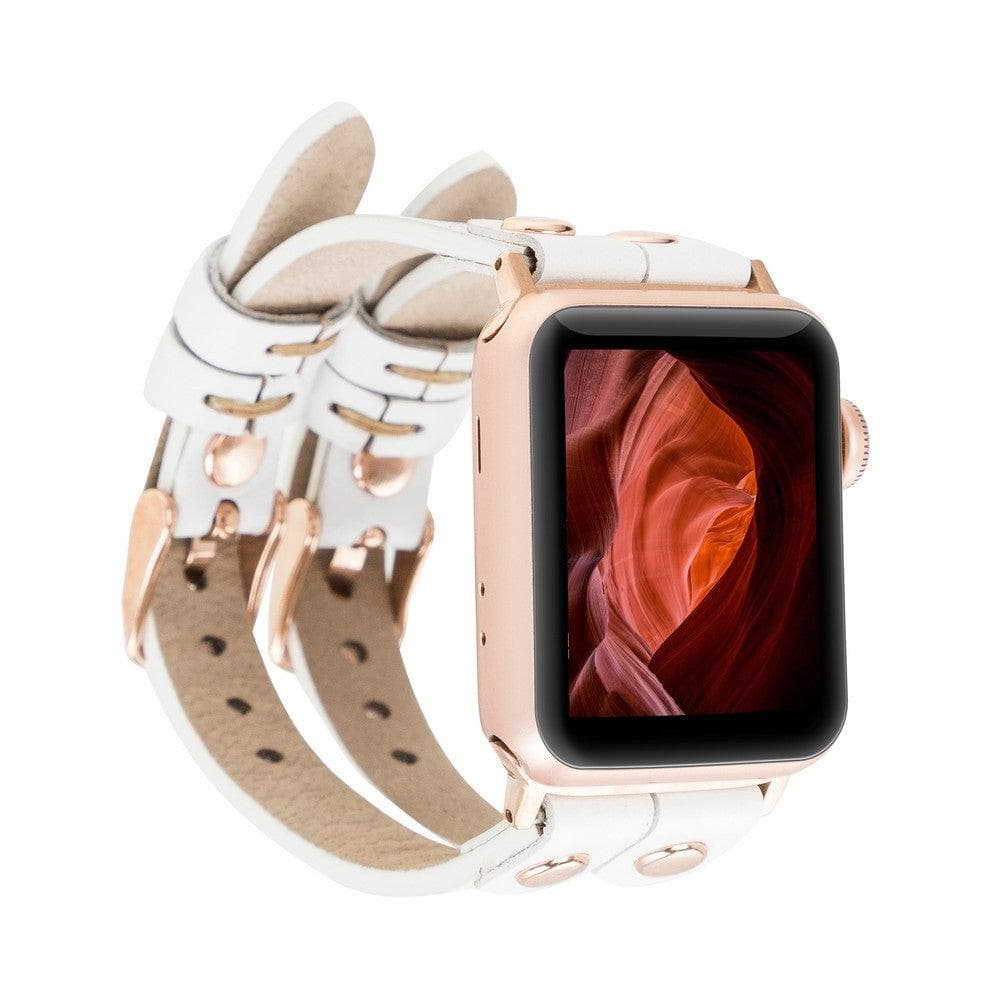 Ely Genuine Leather Apple Watch Double Band
