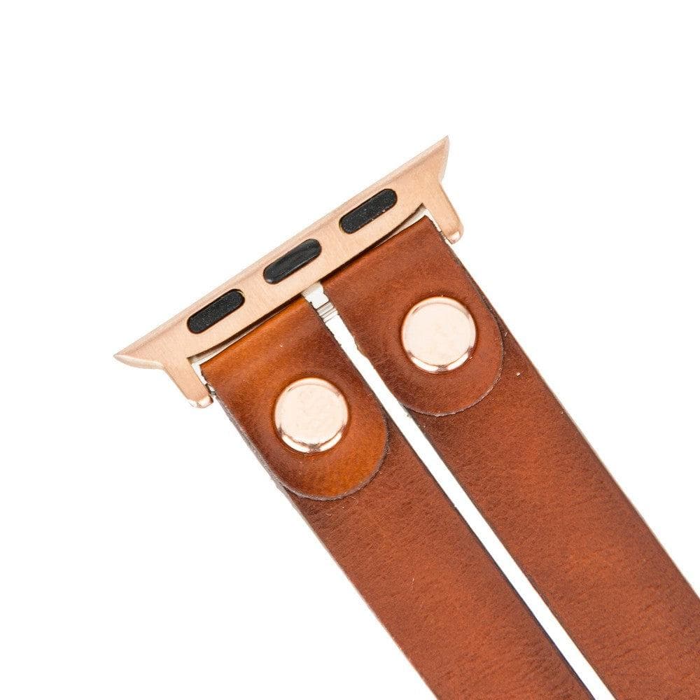 Ely Genuine Leather Apple Watch Double Band