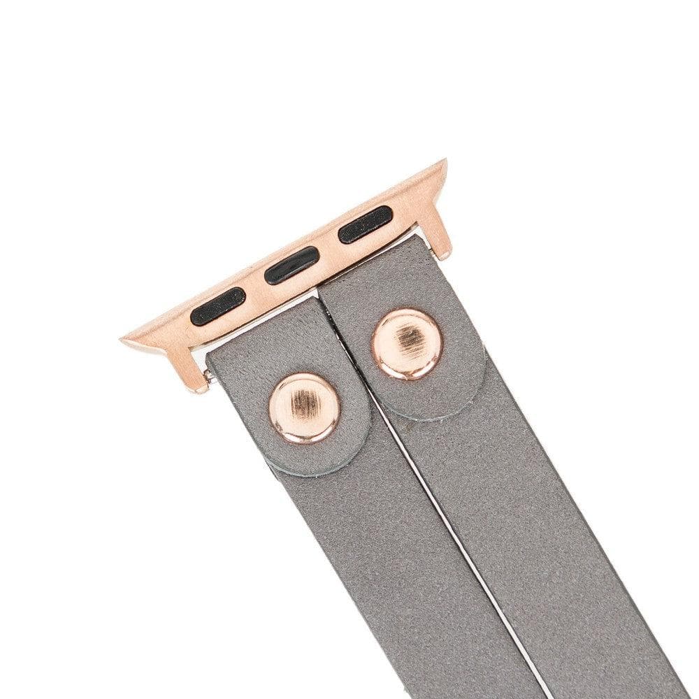 Ely Genuine Leather Apple Watch Double Band