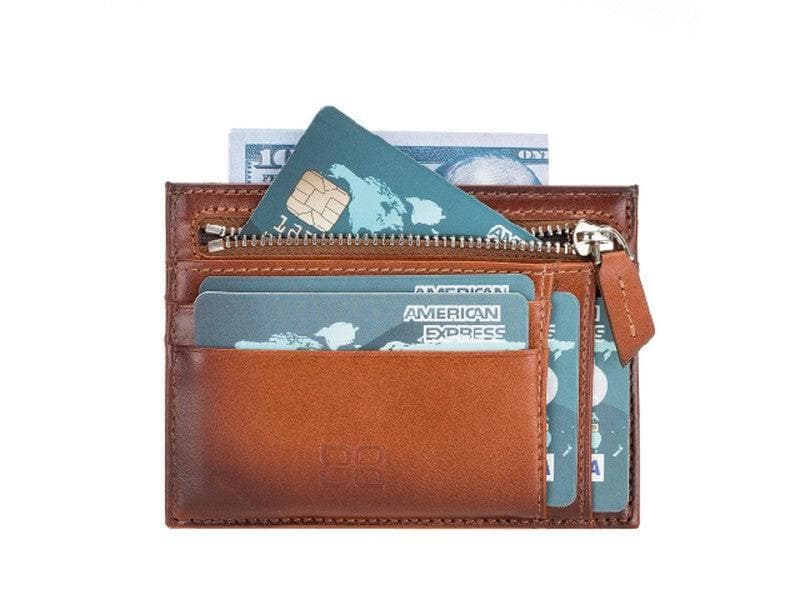 Zip Card Genuine Leather Holder