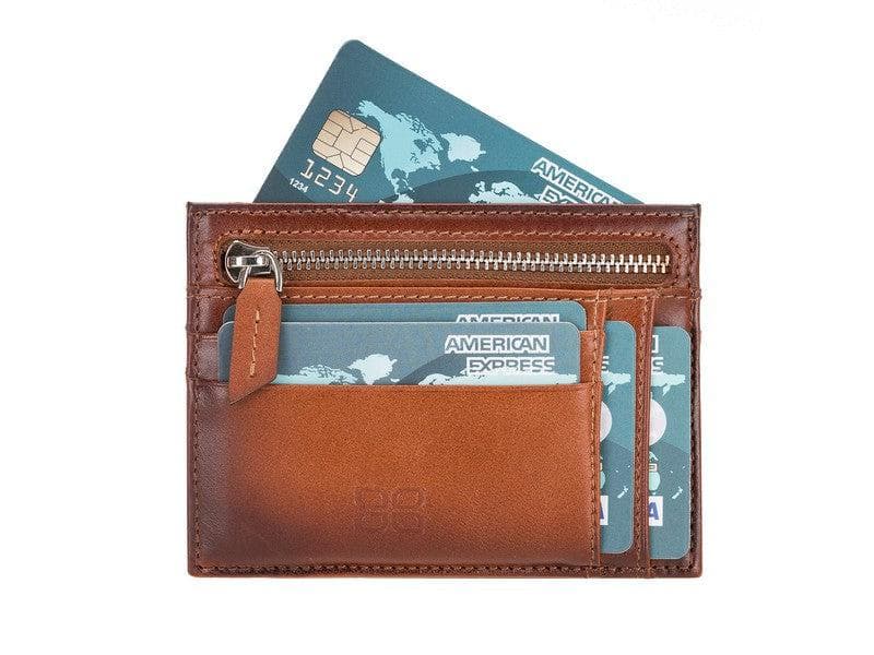 Zip Card Genuine Leather Holder