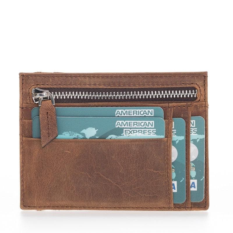 Zip Card Genuine Leather Holder