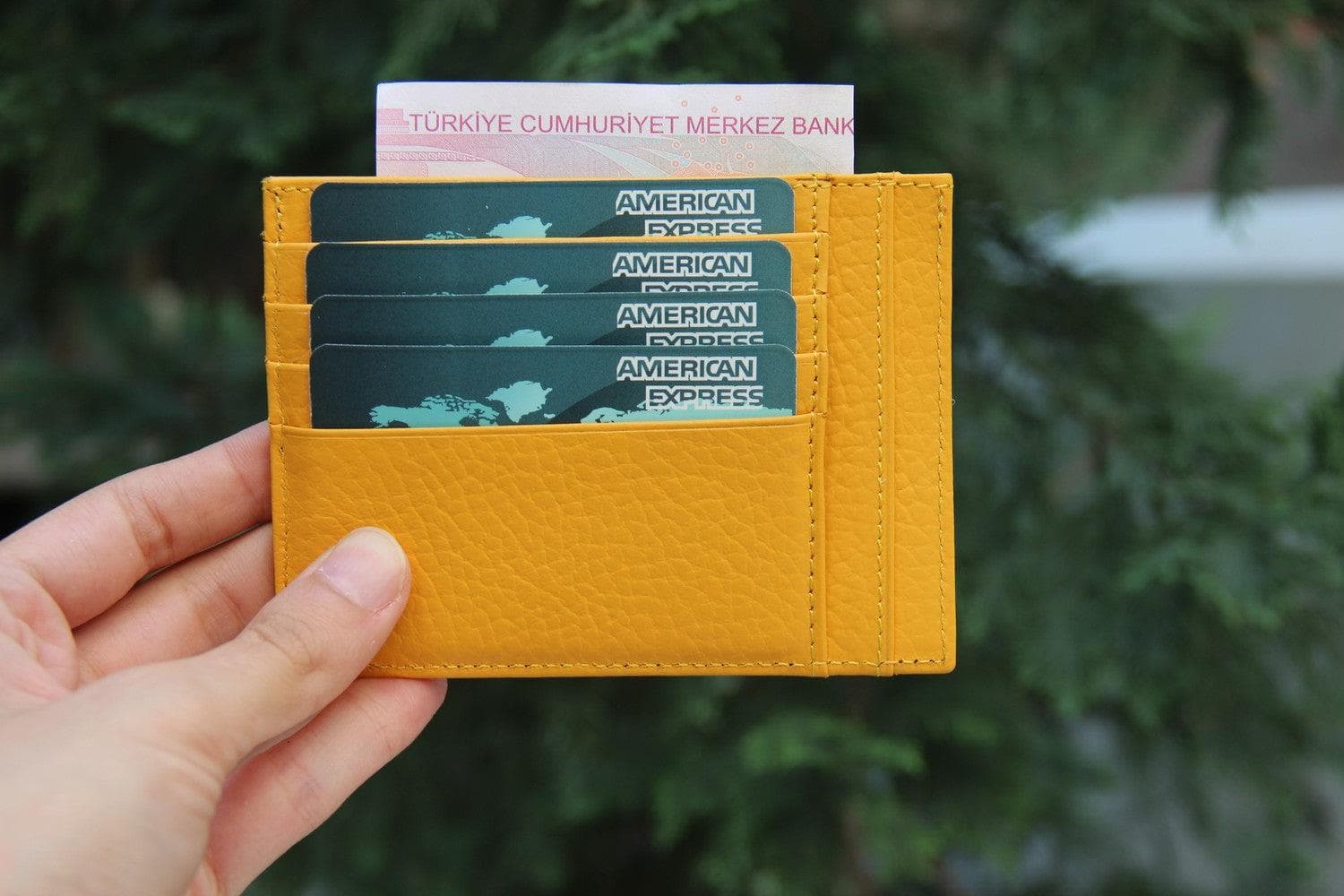 Zip Card Genuine Leather Holder