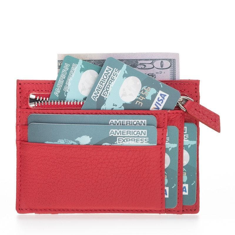 Zip Card Genuine Leather Holder