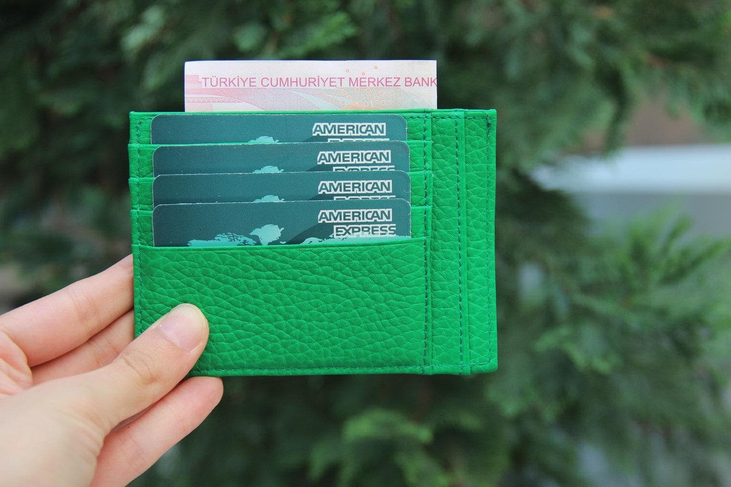 Zip Card Genuine Leather Holder