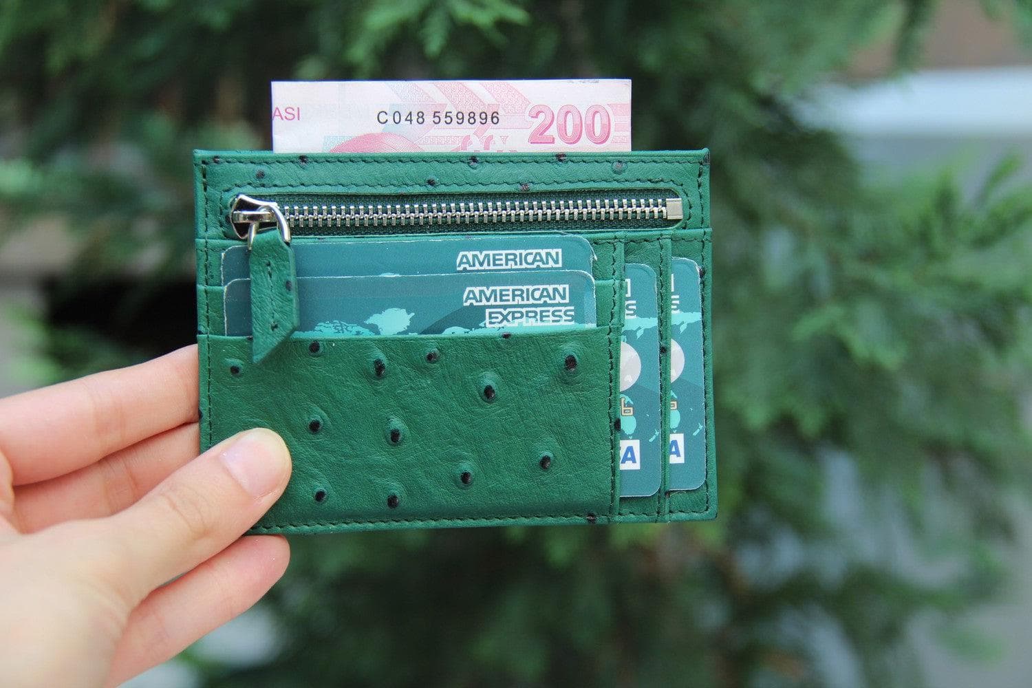 Zip Card Genuine Leather Holder