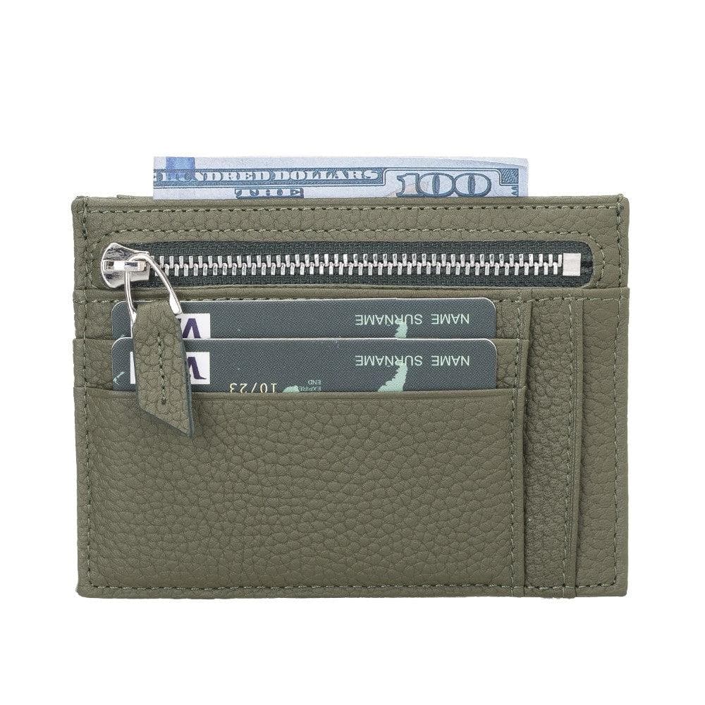 Zip Card Genuine Leather Holder