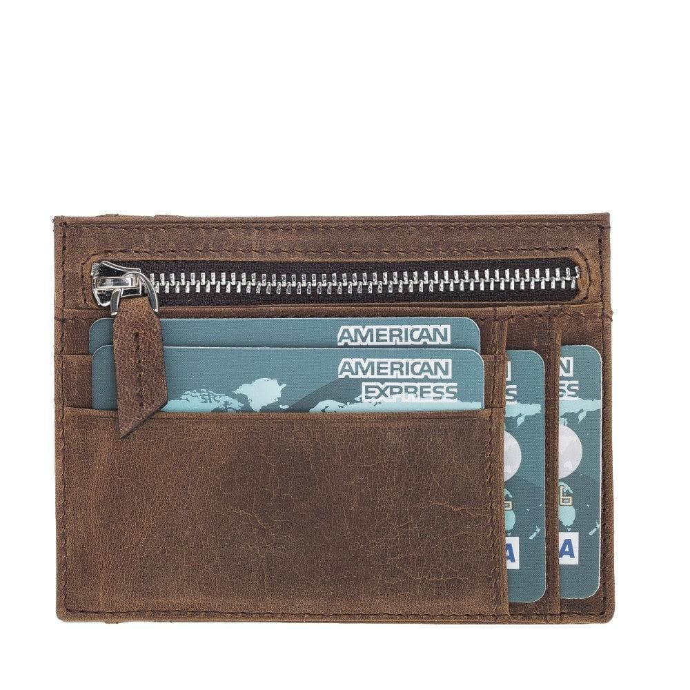 Zip Card Genuine Leather Holder