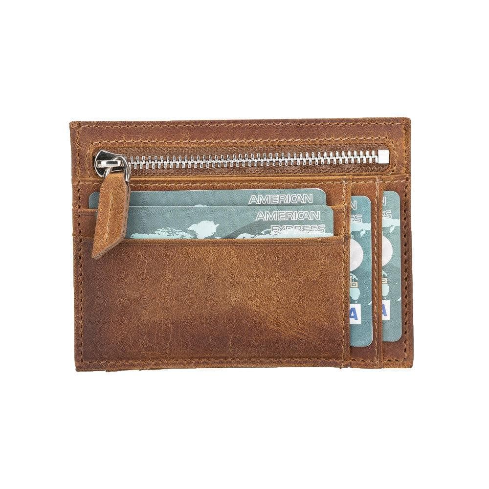 Zip Card Genuine Leather Holder