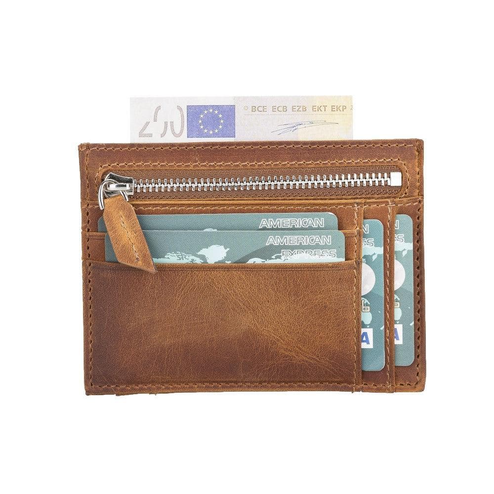 Zip Card Genuine Leather Holder
