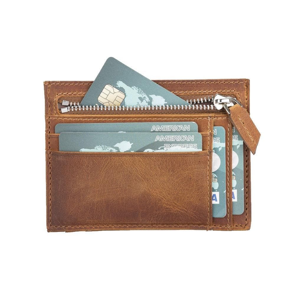 Zip Card Genuine Leather Holder