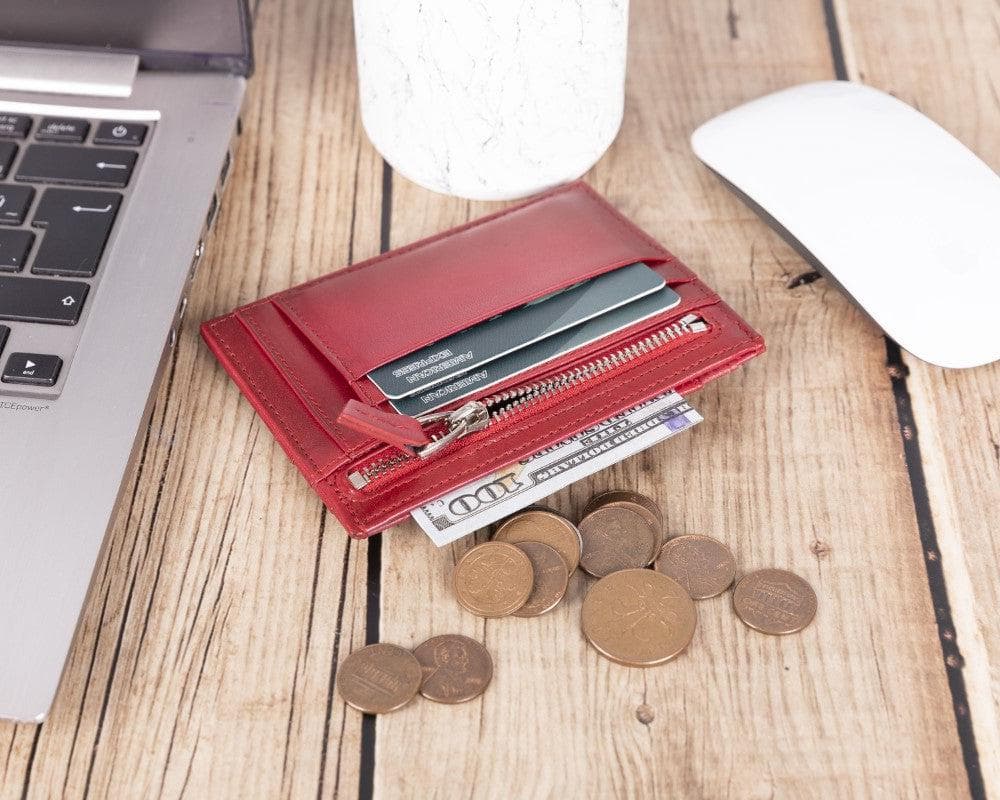 Zip Card Genuine Leather Holder