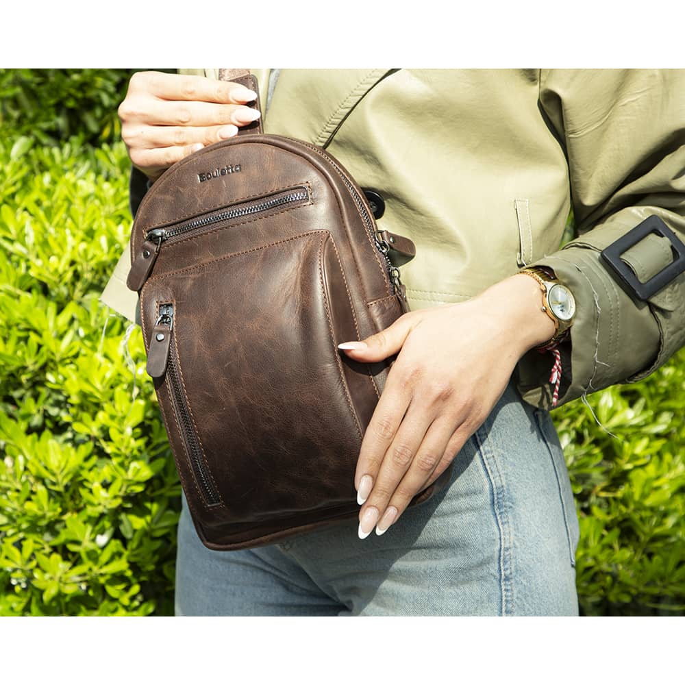 Celion Genuine Leather Crossbody Bag