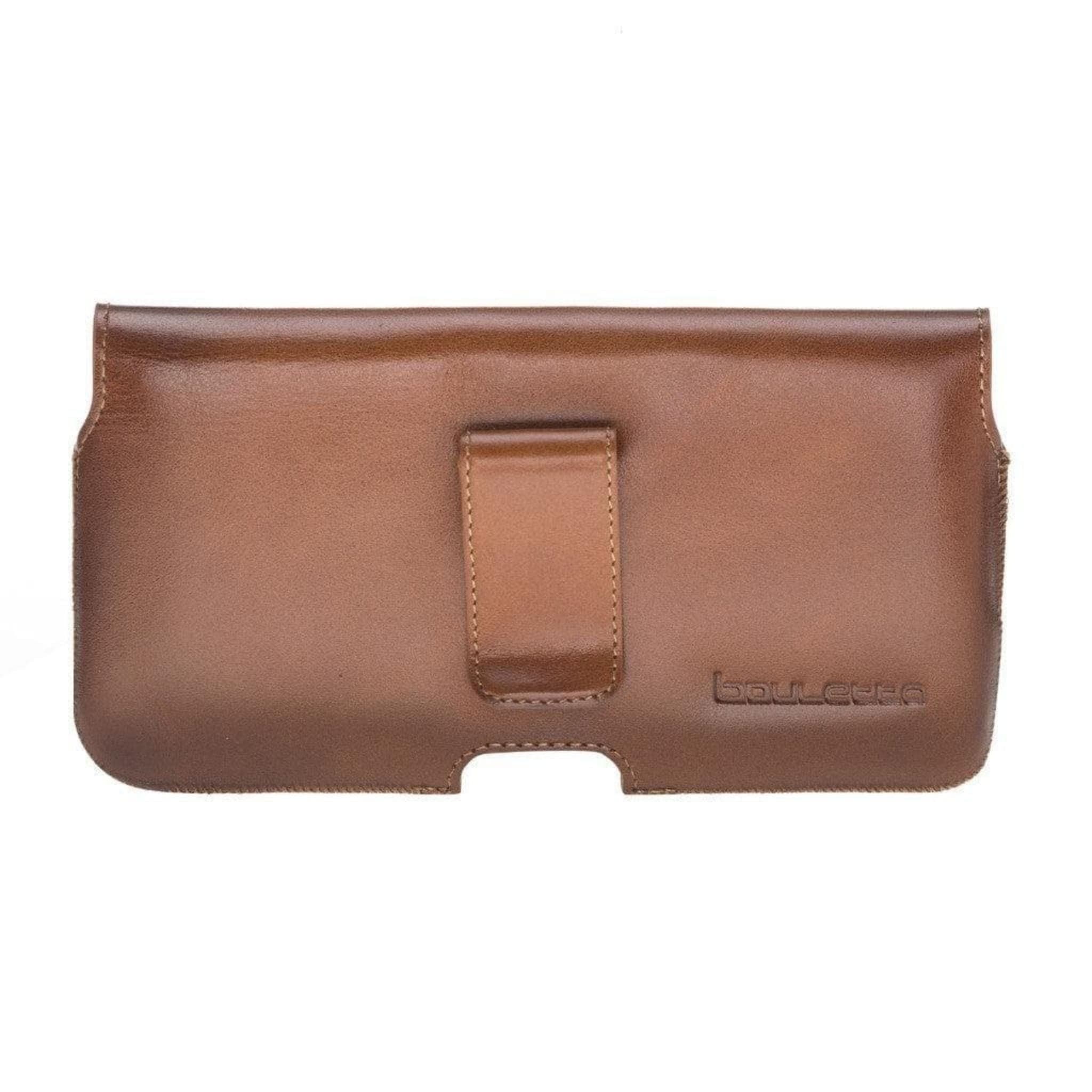 Aslant Belt Phone Genuine Leather Case