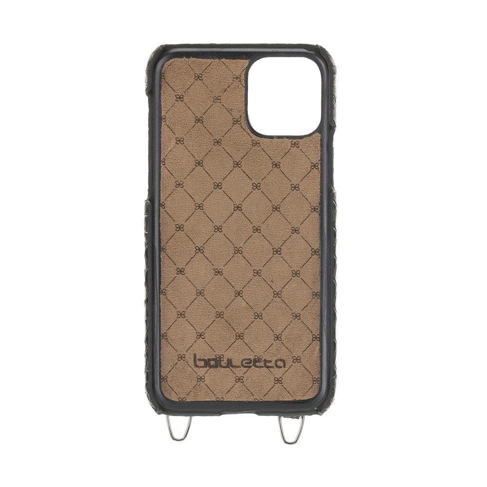 Saff iPhone 11 Pro Genuine Leather Case with Shoulder Strap