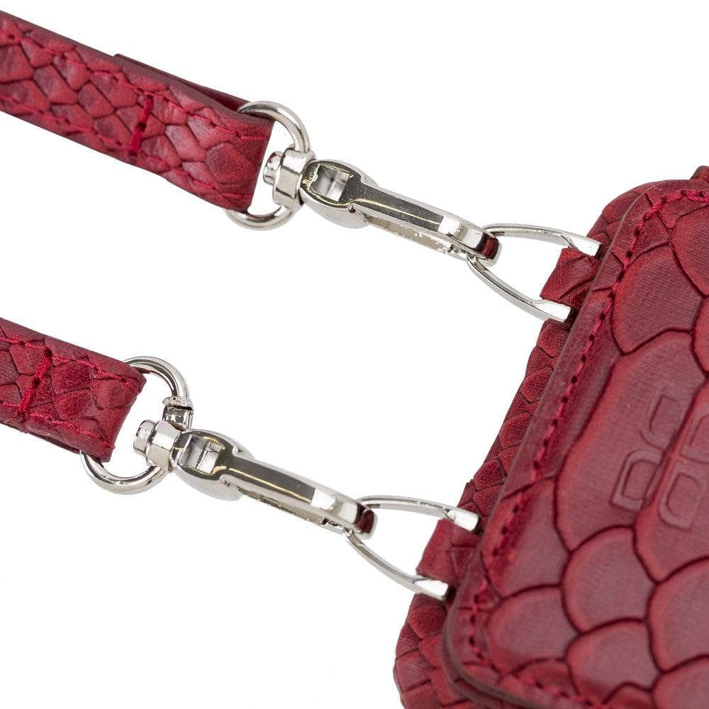 Saff iPhone 11 Pro Genuine Leather Case with Shoulder Strap