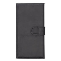 SANTA Magnetic Detachable Leather Wallet Case for iPhone 15 Plus (6.7") - BLACK
