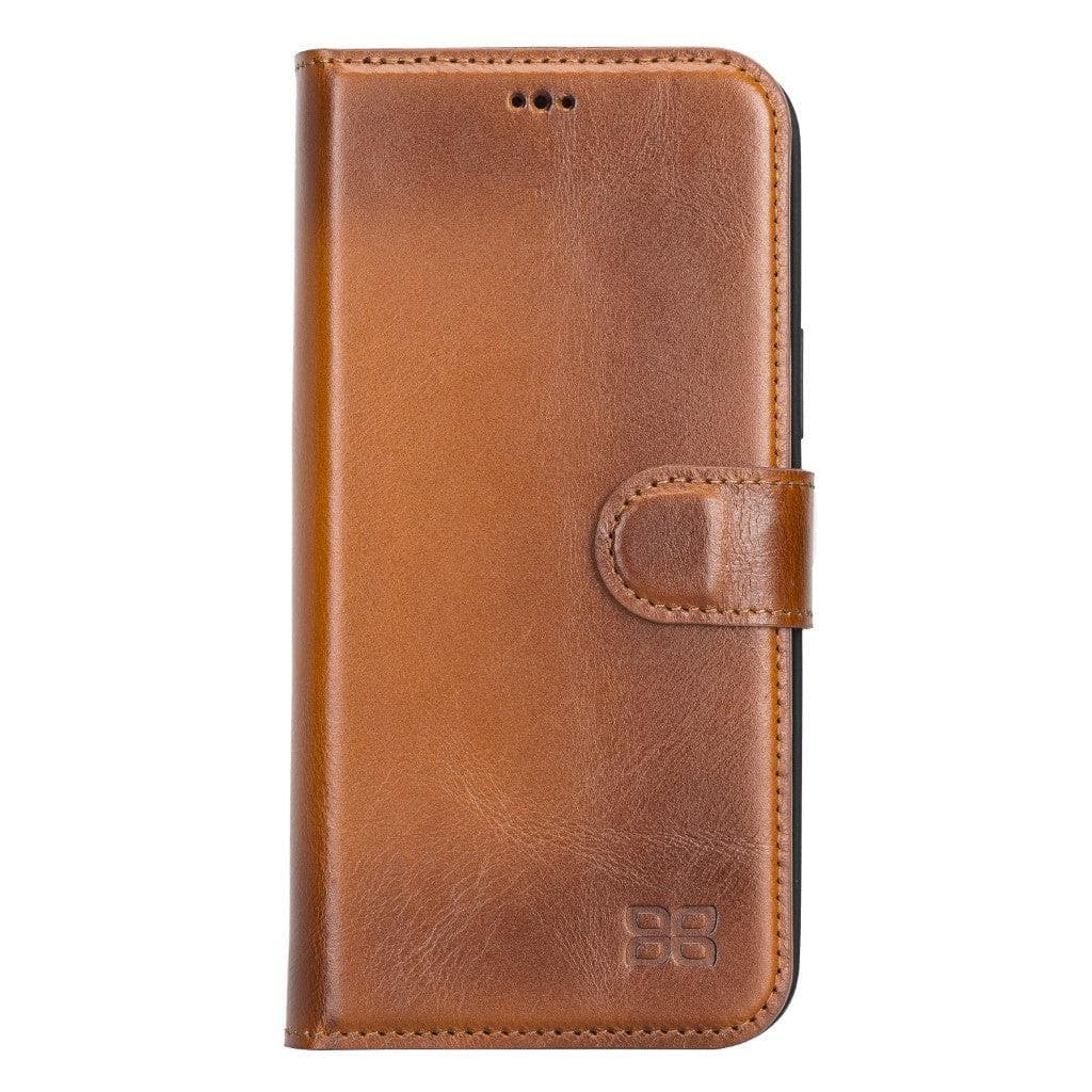 Magic iPhone 13 Mini Detachable Genuine Leather Wallet Case