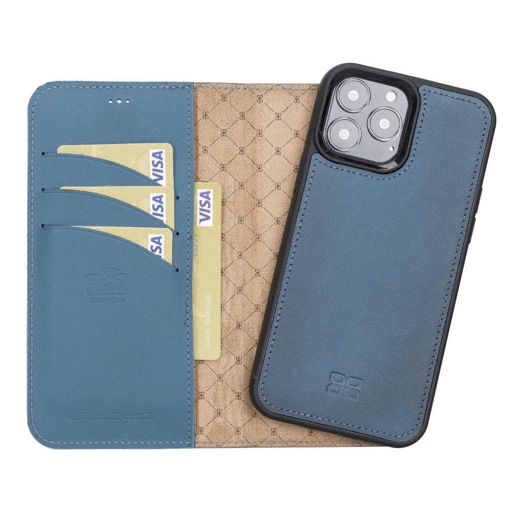 Magic iPhone 13 Pro Detachable Genuine Leather Wallet Case