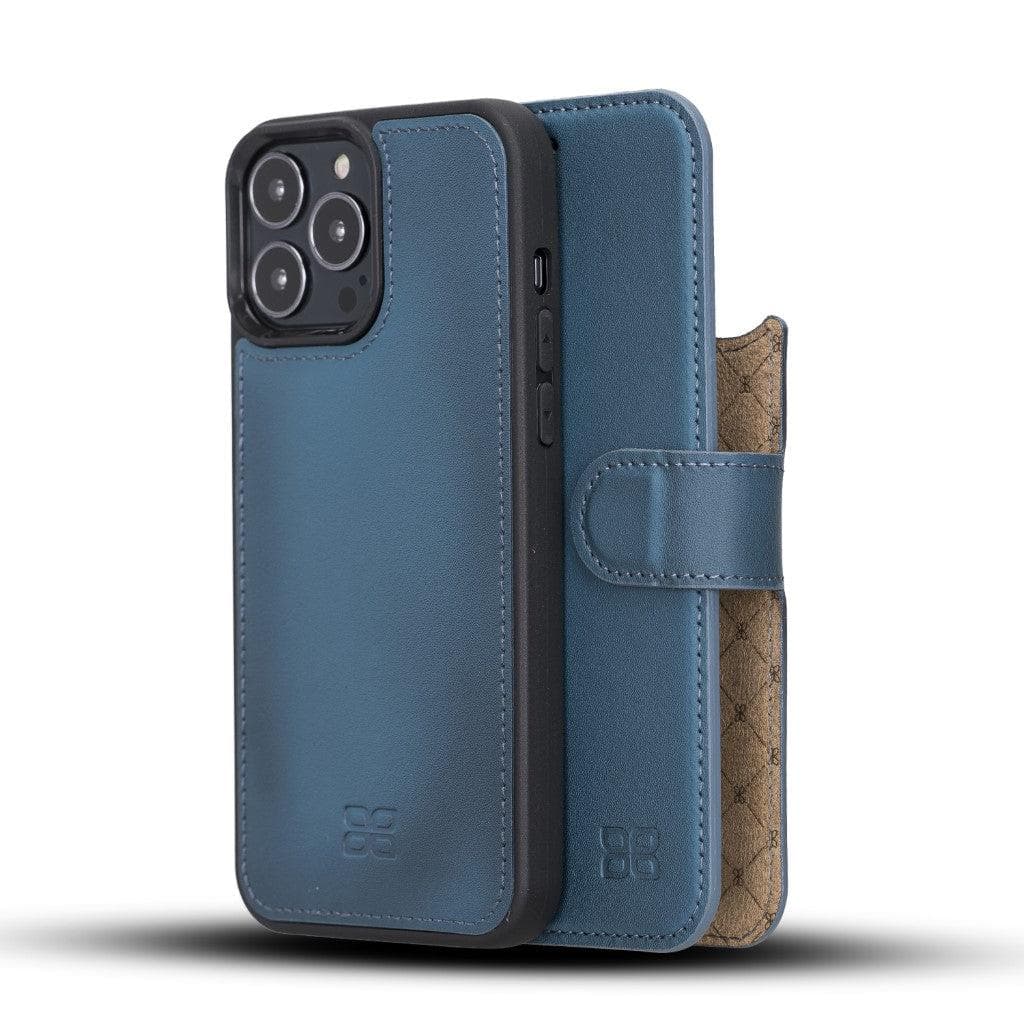 Magic iPhone 13 Pro Max Detachable Genuine Leather Wallet Case