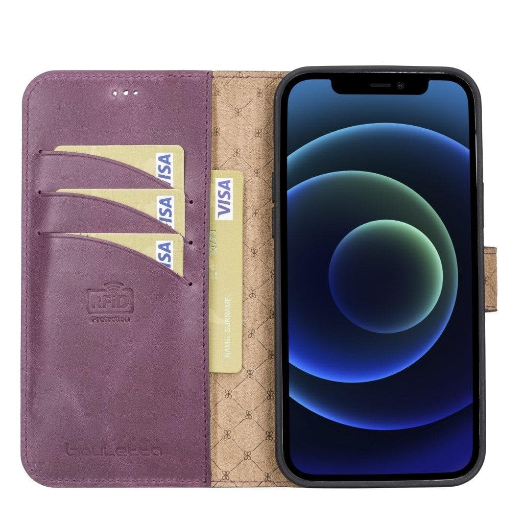 Magic iPhone 13 Pro Detachable Genuine Leather Wallet Case