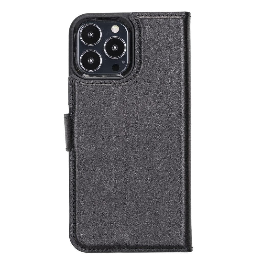 Magic iPhone 13 Pro Detachable Genuine Leather Wallet Case