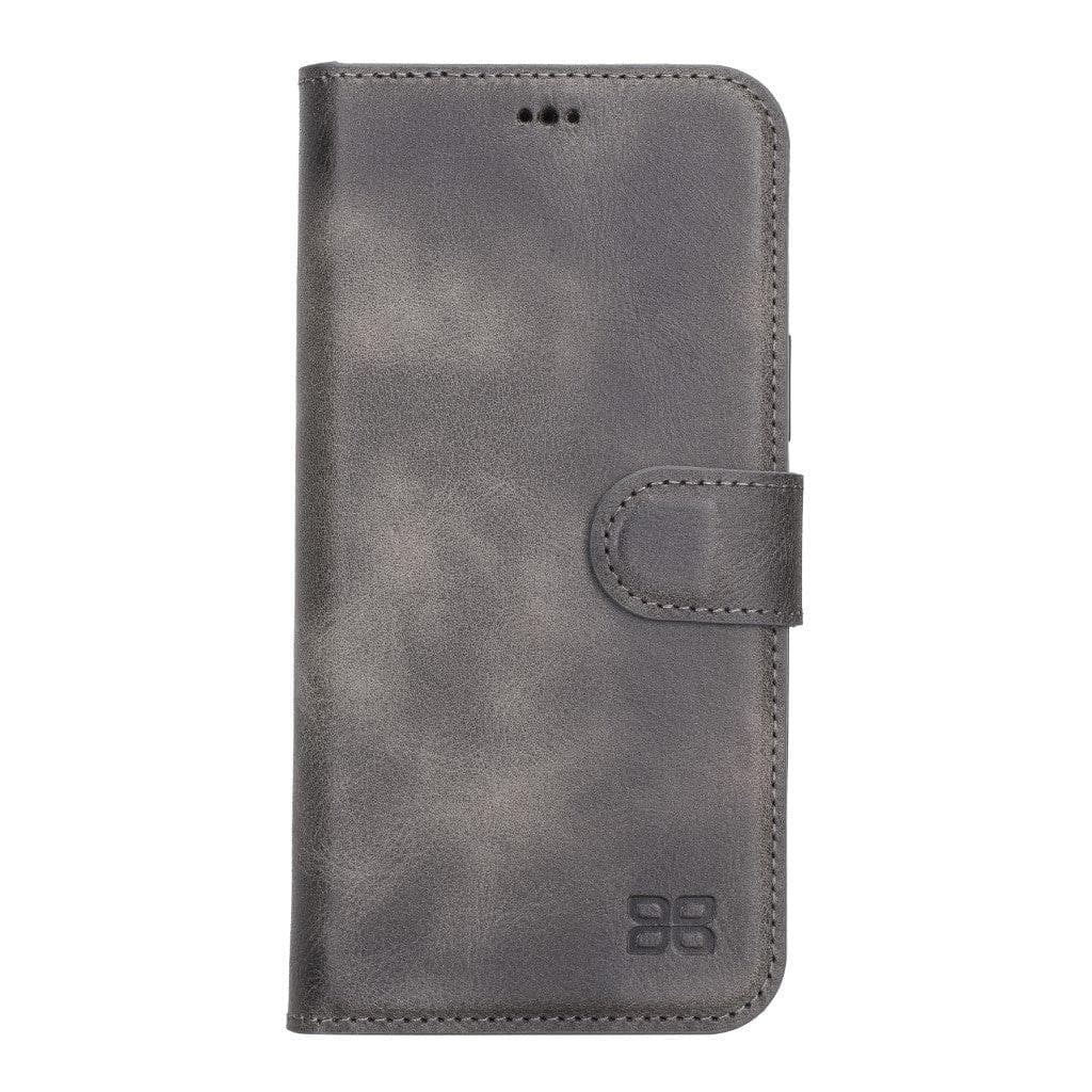 Magic iPhone 13 Mini Detachable Genuine Leather Wallet Case