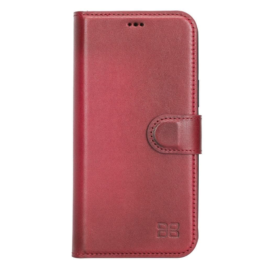Magic iPhone 13 Mini Detachable Genuine Leather Wallet Case