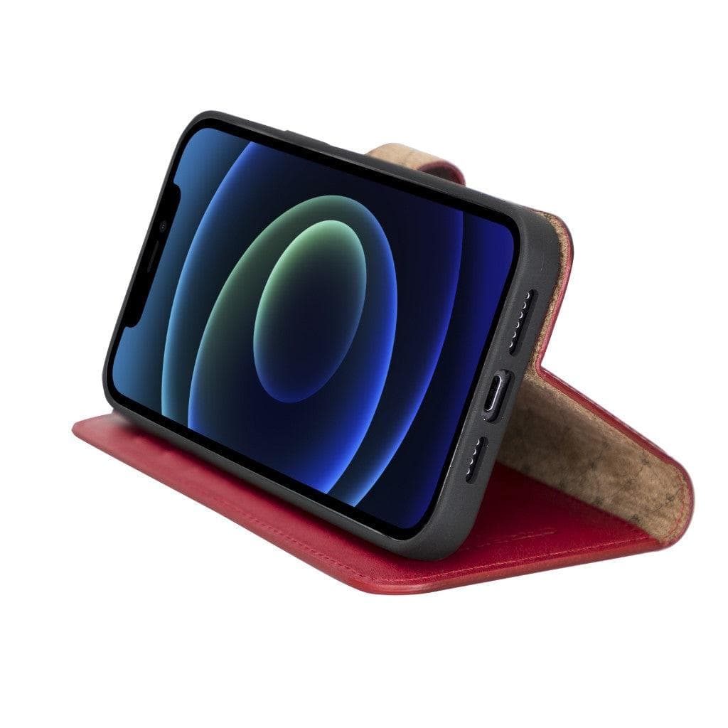 Magic iPhone 13 Pro Detachable Genuine Leather Wallet Case