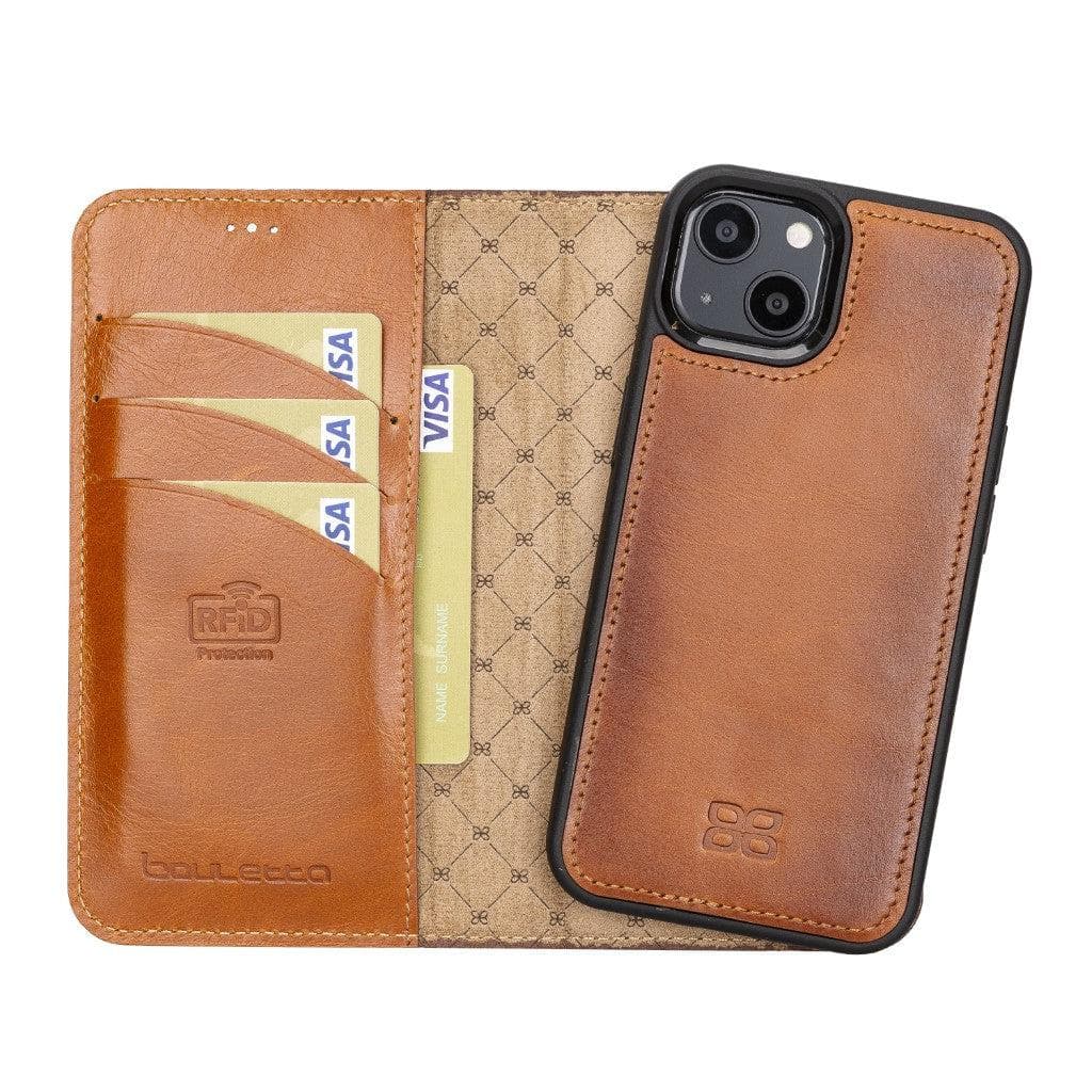 Magic iPhone 13 Pro Max Detachable Genuine Leather Wallet Case