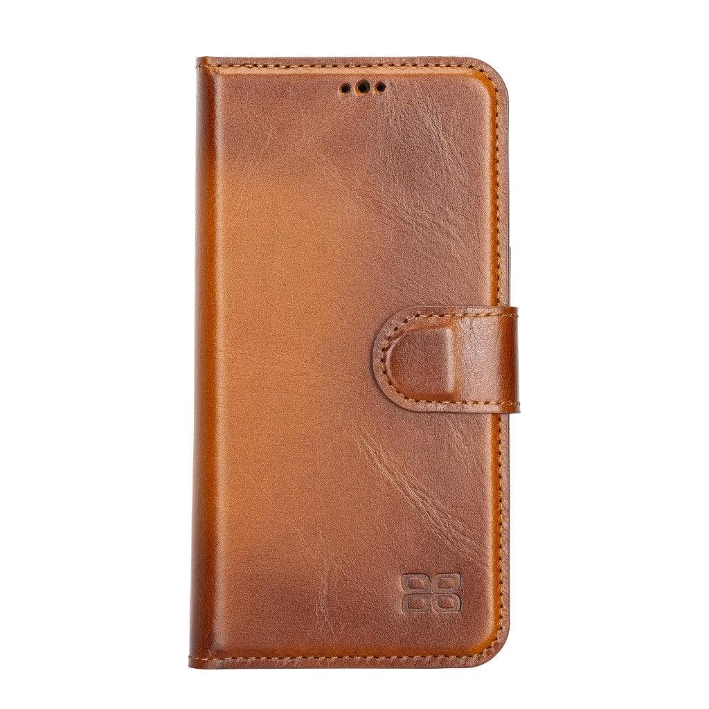 Magic iPhone 13 Detachable Genuine Leather Wallet Case