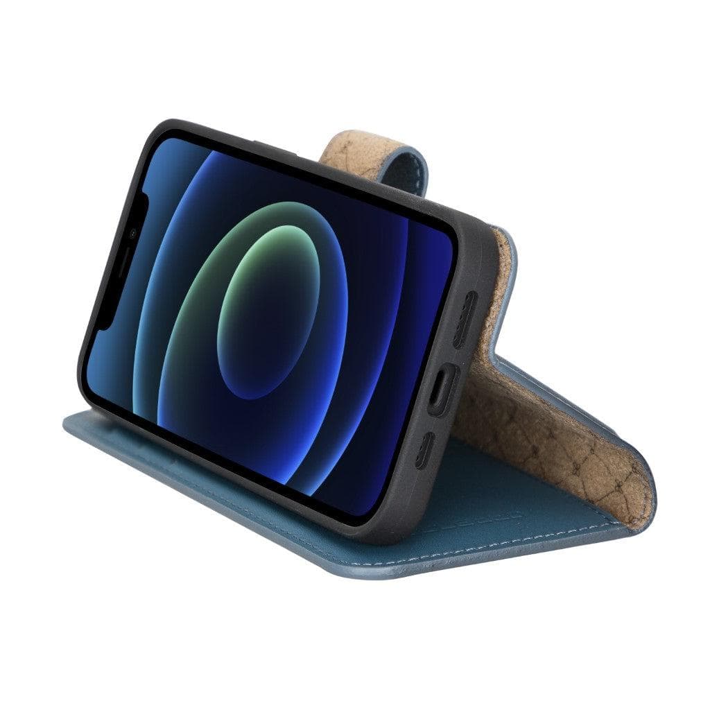 Magic iPhone 13 Detachable Genuine Leather Wallet Case