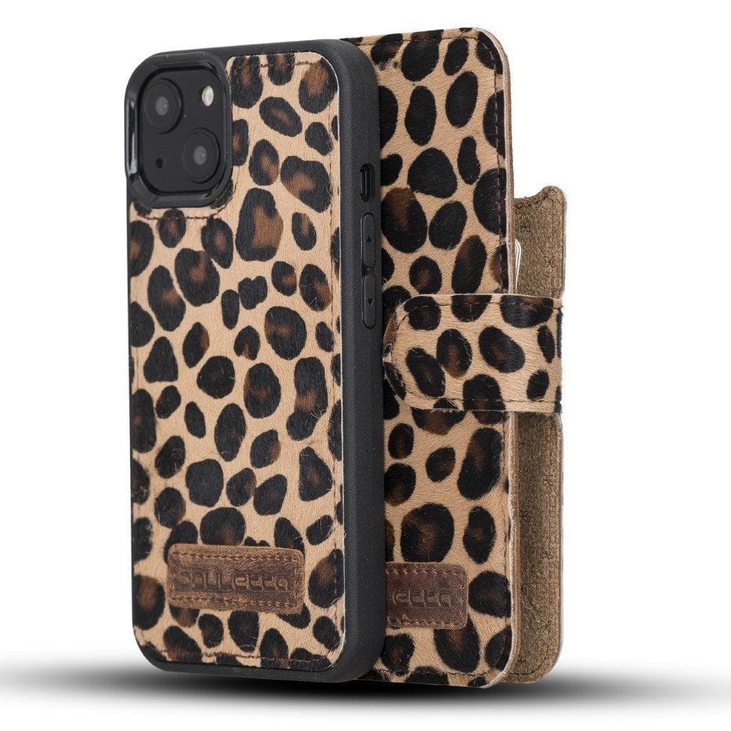 Magic iPhone 13 Mini Detachable Genuine Leather Wallet Case