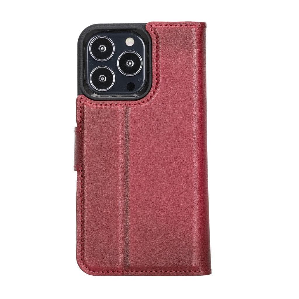 Magic iPhone 13 Pro Max Detachable Genuine Leather Wallet Case