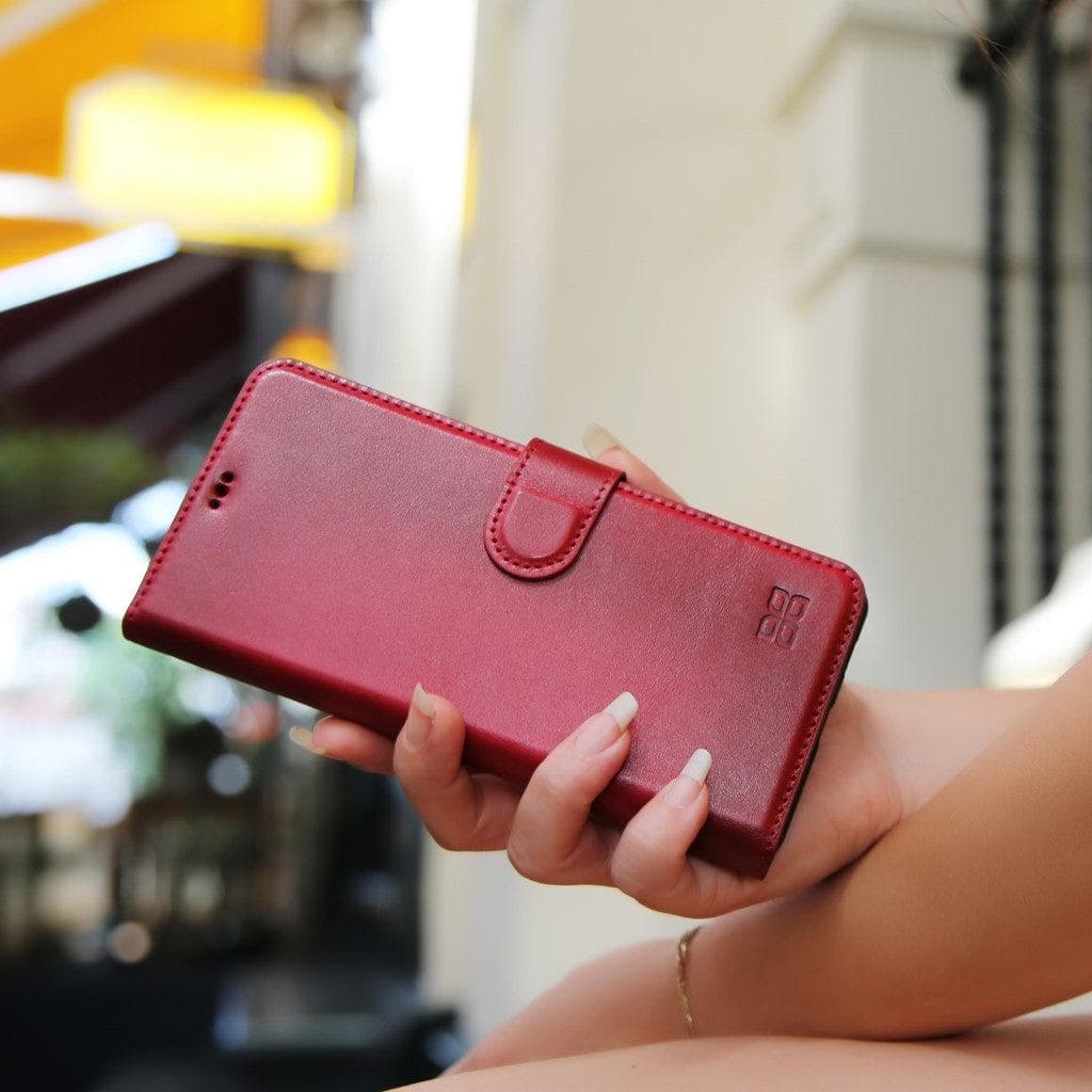 Magic iPhone 13 Pro Max Detachable Genuine Leather Wallet Case