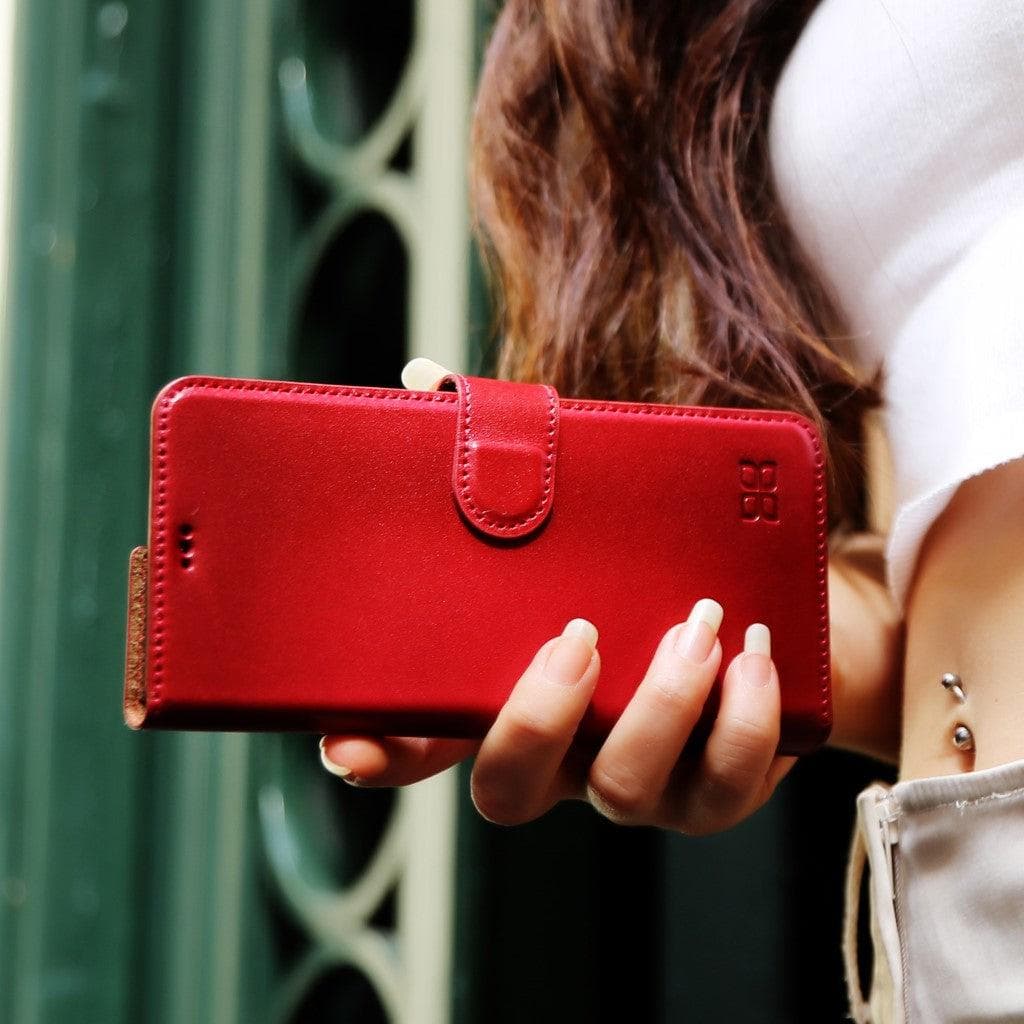 Magic iPhone 13 Mini Detachable Genuine Leather Wallet Case