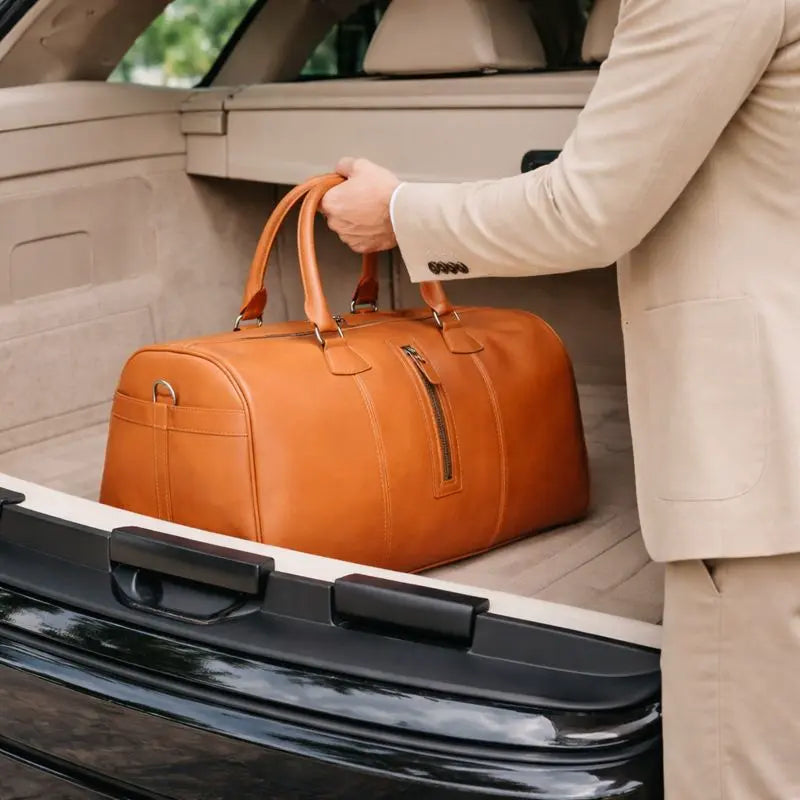 Dolly Genuine Leather Weekend Duffle Bag