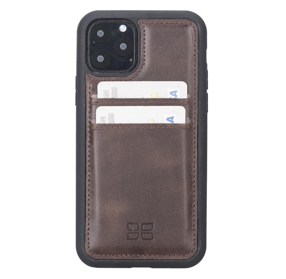 Flex Cover Genuine Leather iPhone 11 Case with Card Holder