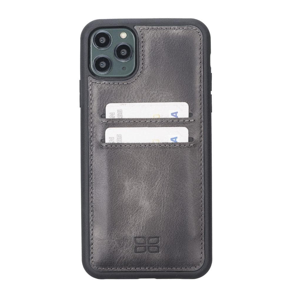 Flex Cover Genuine Leather iPhone 11 Case with Card Holder
