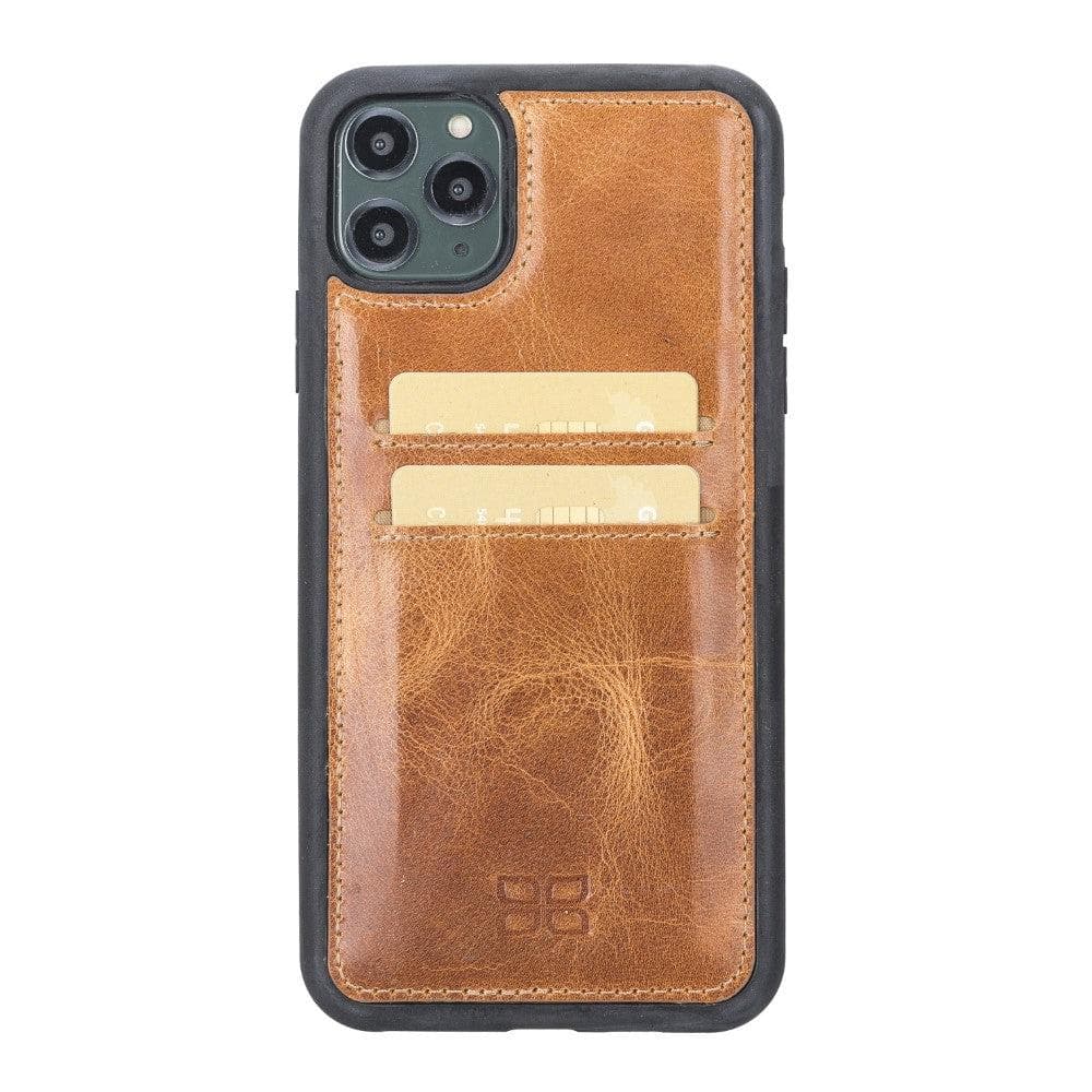Flex Cover Genuine Leather iPhone 11 Case with Card Holder
